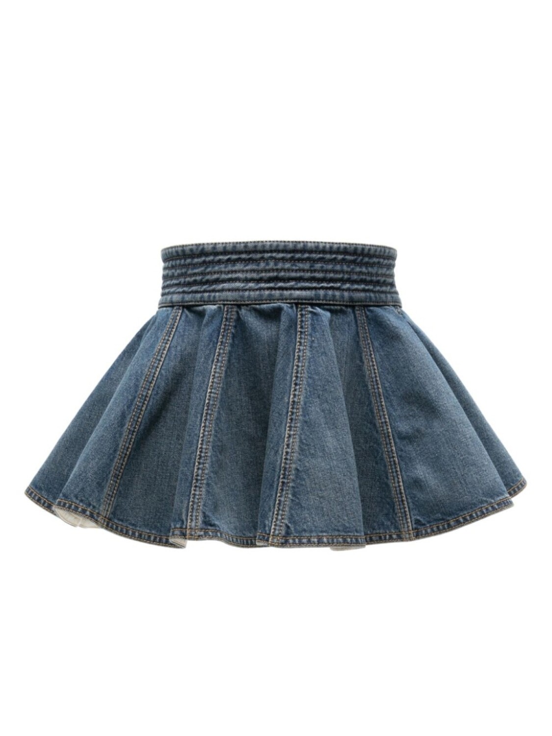 

Alaïa джинсовая мини-юбка А-силуэта, синий