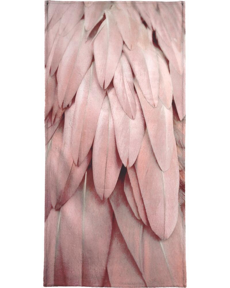 

Полотенце для ванной Juniqe Pastel Feathers, розовый