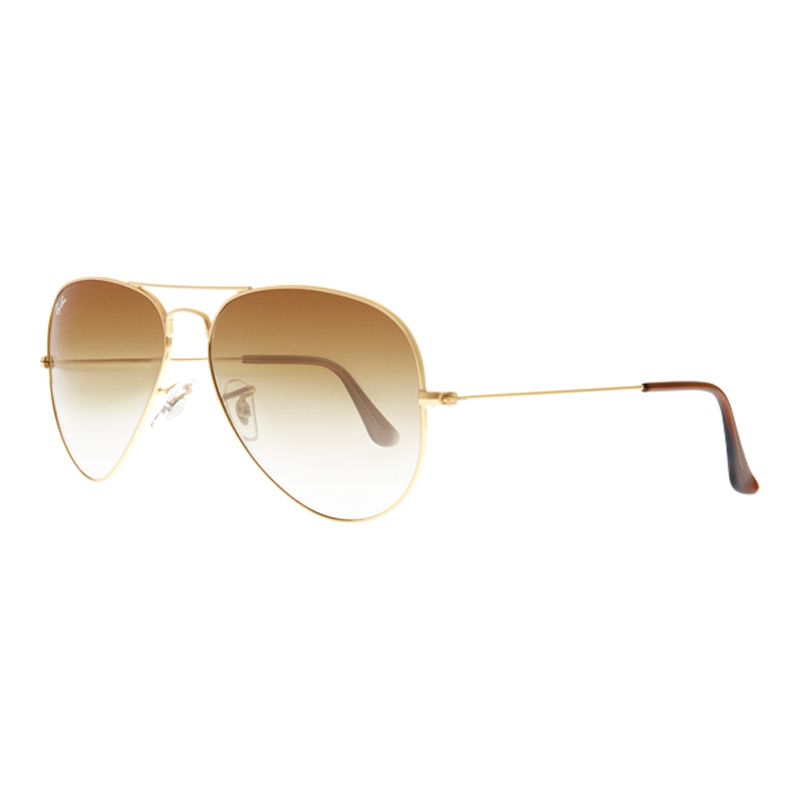 Солнцезащитные очки-авиаторы Ray-Ban RB3025 Iconic, золотисто-коричневые цена и фото