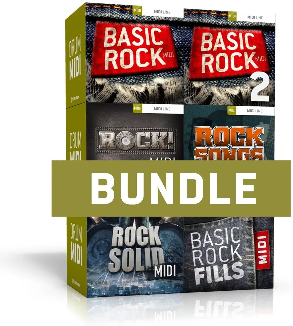 

Набор из 6 MIDI-барабанов Toontrack Rock Drums