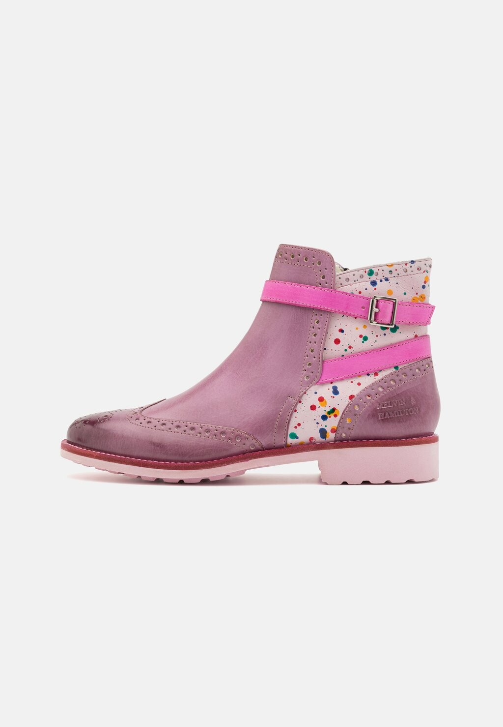 

Ботильоны на платформе Selina 25 Melvin & Hamilton, цвет light purple/light lilac/fuxia/softy white/rook/lilac
