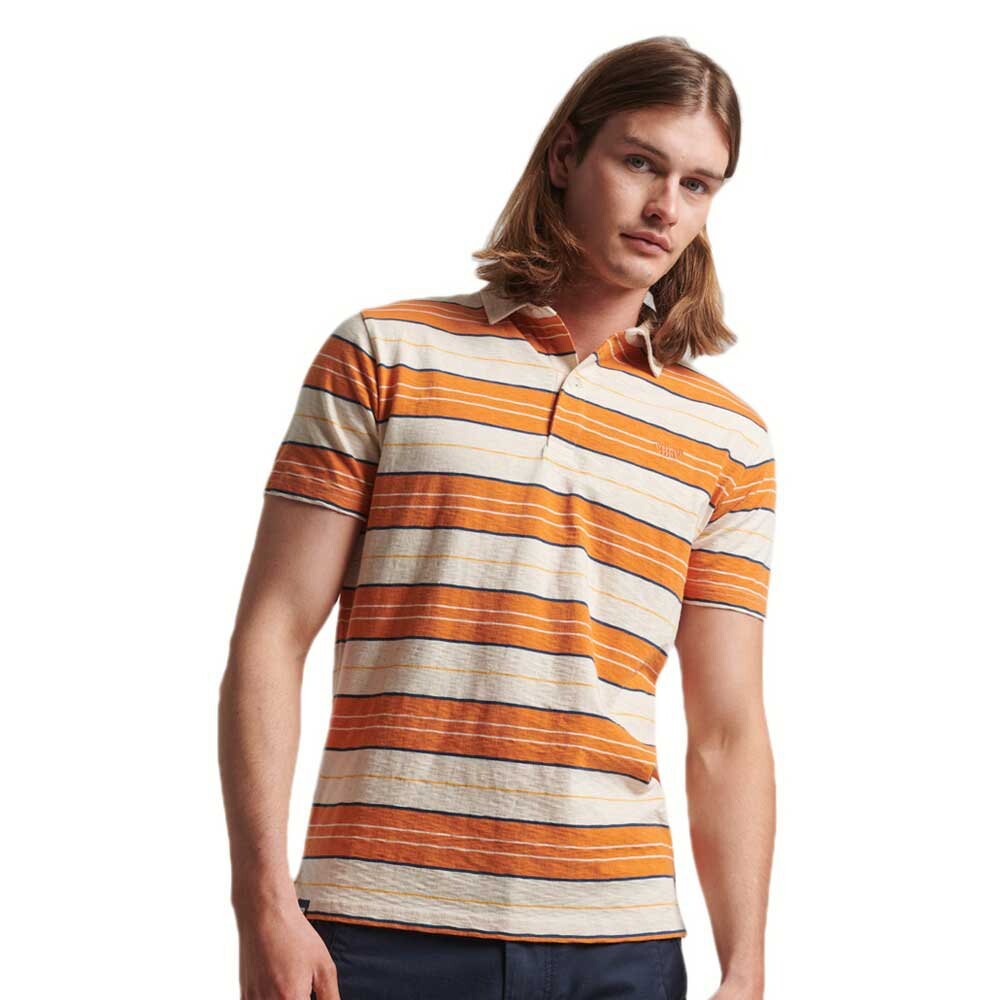 

Поло с коротким рукавом Superdry Vintage Jersey, оранжевый
