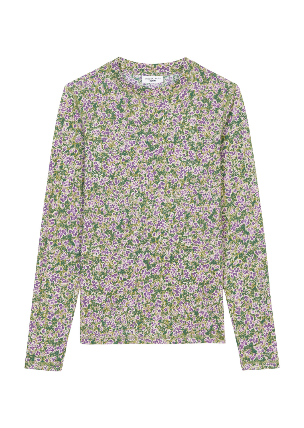 

Лонгслив Marc O'Polo Gemustertes slim, цвет multi/grand violet