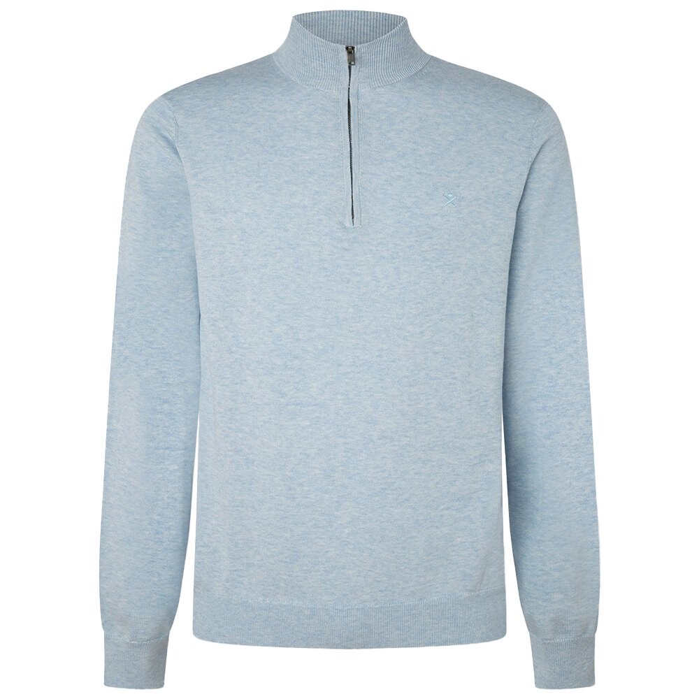 

Свитер Hackett Silk Half Zip, серый