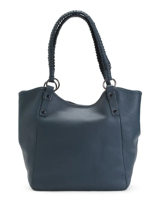 

Кожаная сумка-тоут Baile Vince Camuto, цвет Basalt