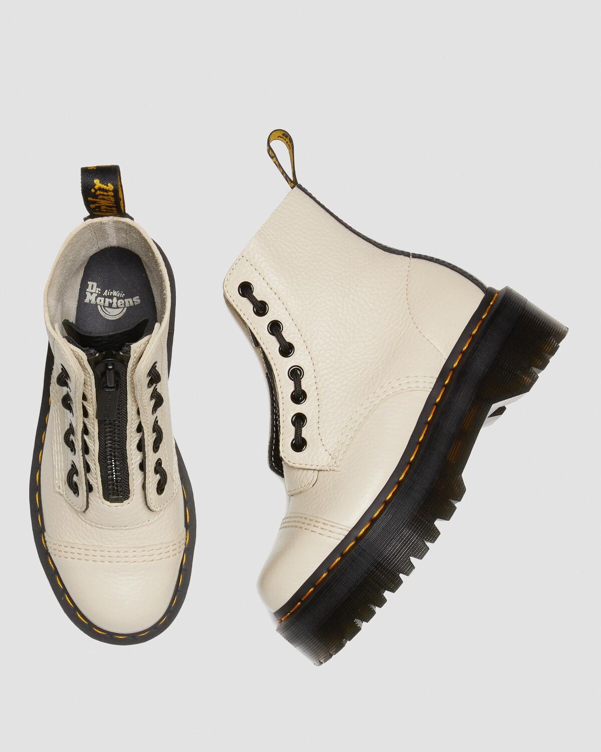 

Сапоги на платформе из филированной кожи наппа Sincalir Dr. Martens