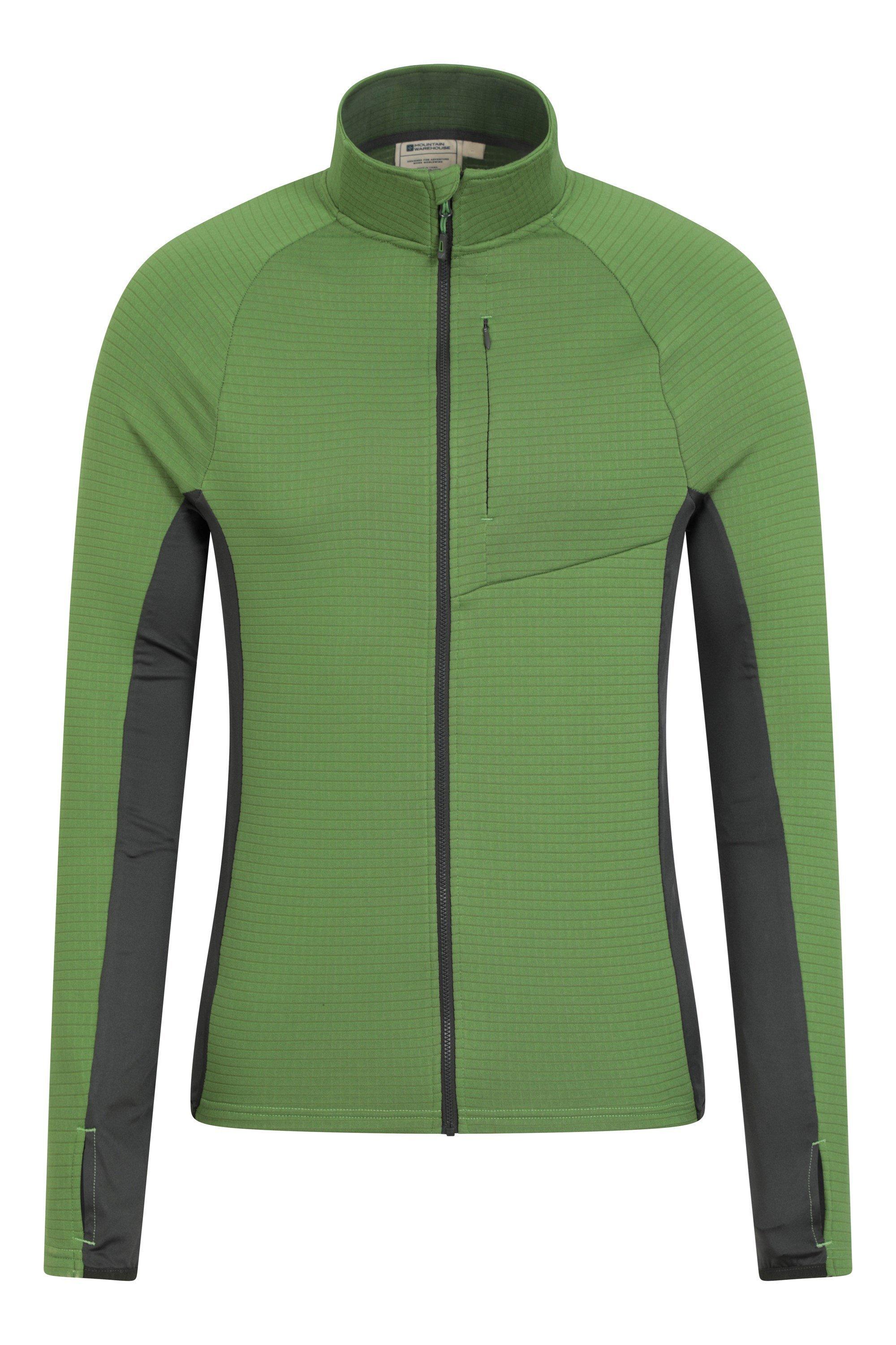 Быстросохнущая флисовая куртка Denali с молнией и полной молнией для походов Mountain Warehouse, зеленый