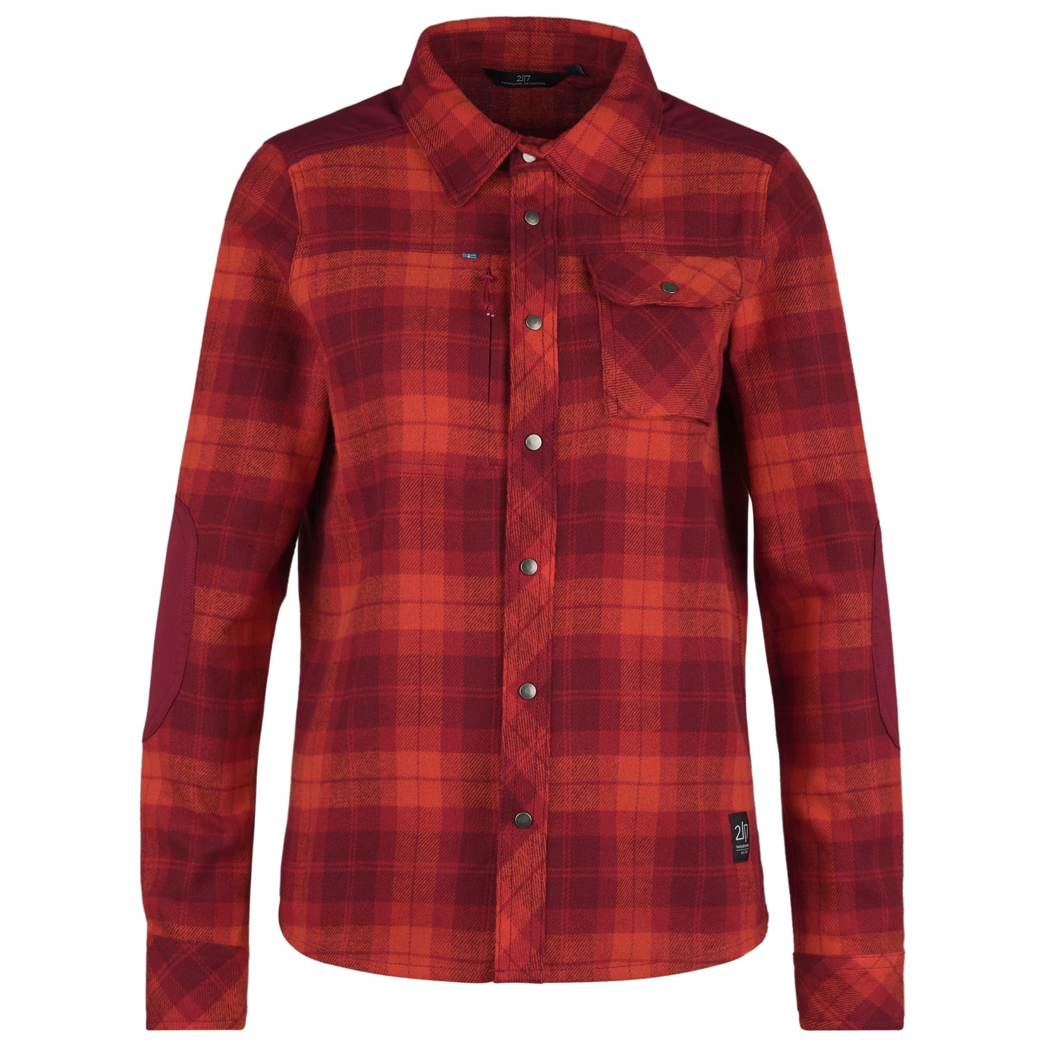 Рубашка 2117 Of Sweden Women's Eco Flannel Shirt Sveg, цвет Wine Red цена и фото