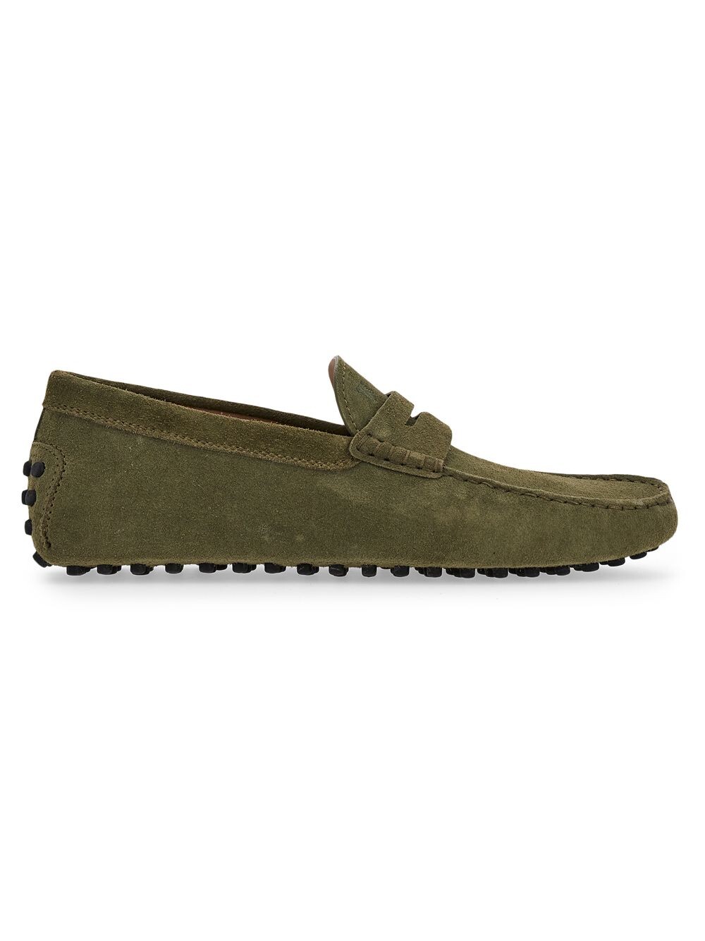 

Замшевые мокасины Gommini Tod's, зеленый