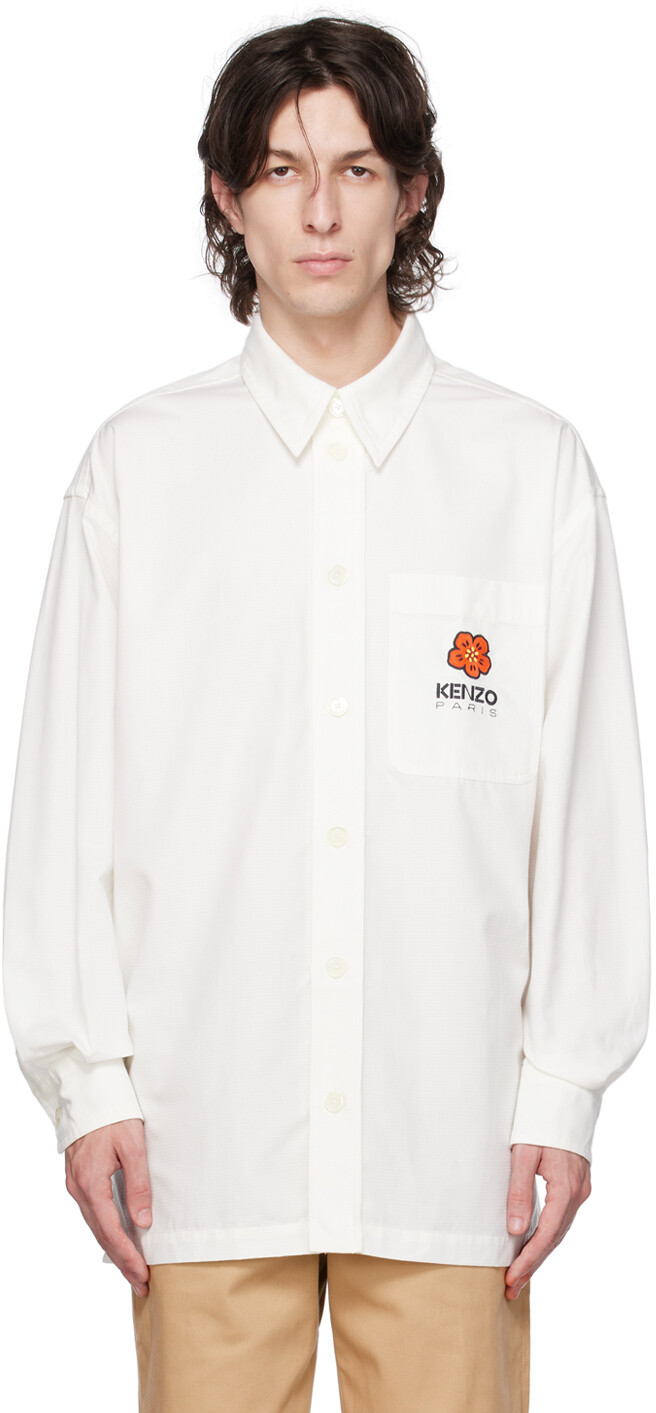 

Off-White Paris Рубашка с цветочным узором боке Kenzo
