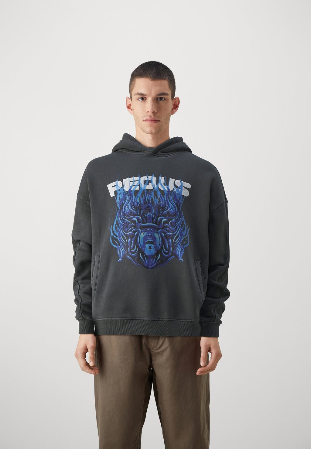 

Толстовка PEQUS ХУДИ УНИСЕКС MEDUSA GRAPHIC, цвет washed black