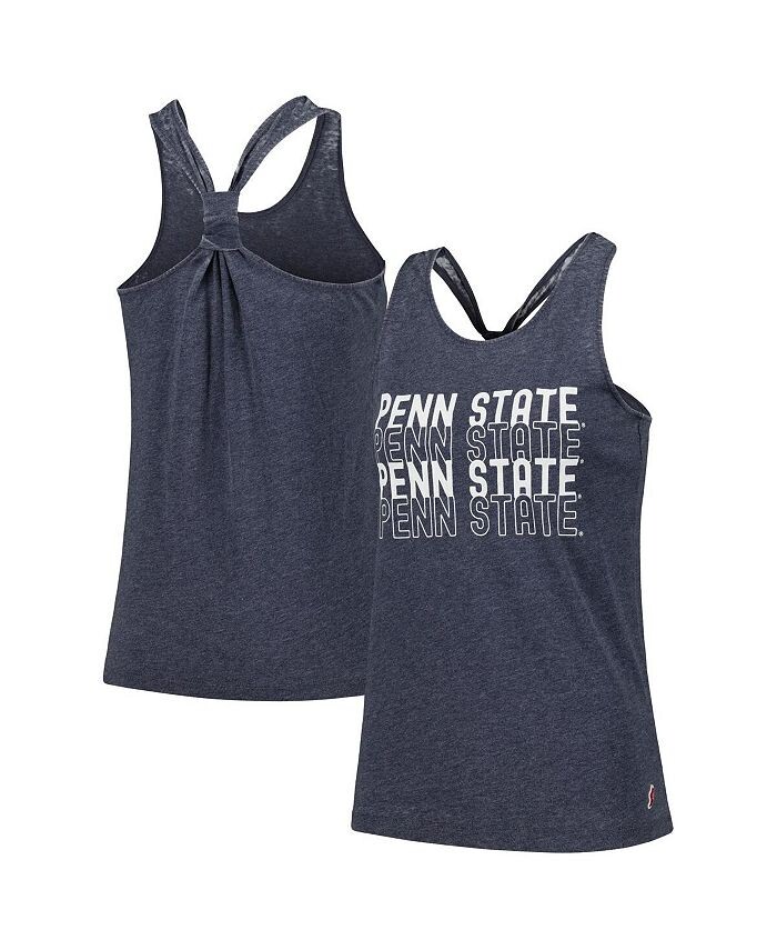 

Женская темно-синяя майка Penn State Nittany Lions Stacked Name Racerback League Collegiate Wear, синий