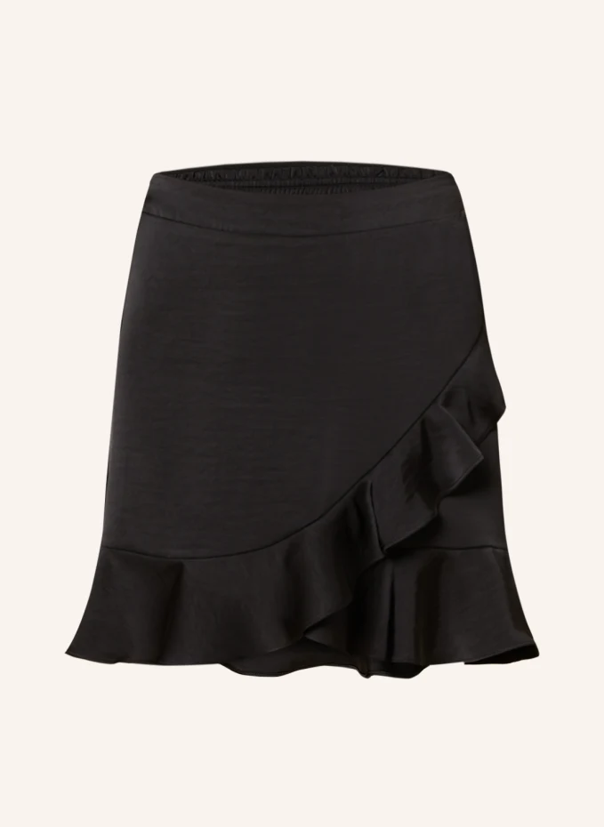Атласная юбка bekka с воланами Neo Noir, черный