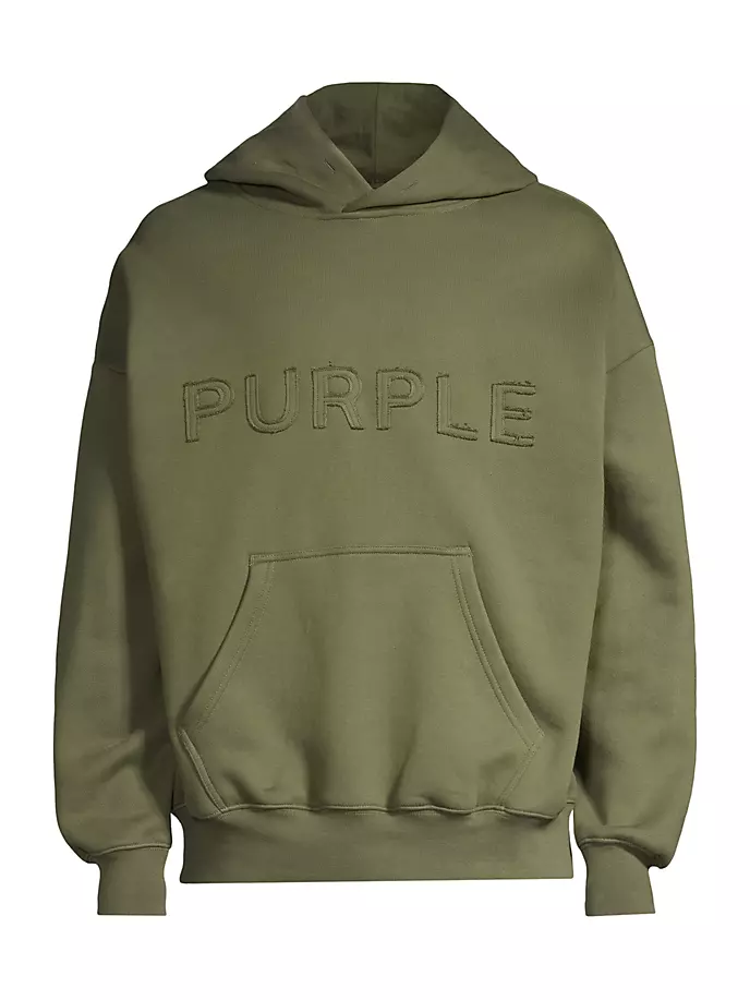 

Толстовка оверсайз с логотипом Purple Brand, оливковый, Зеленый