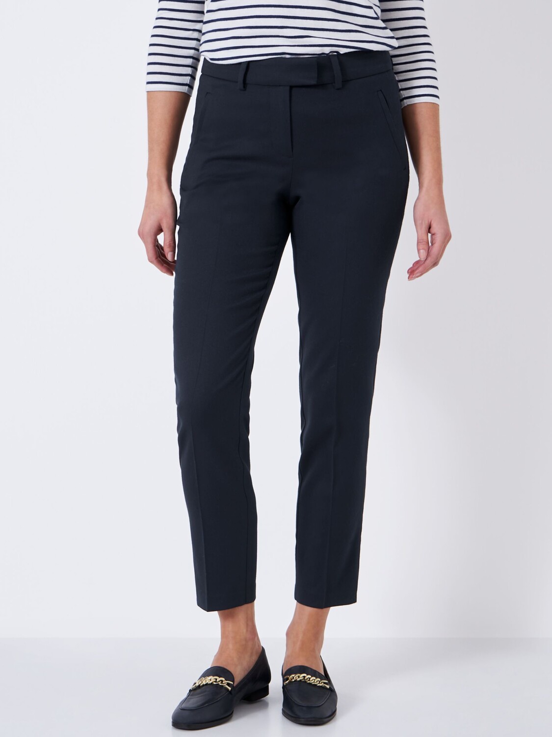 

Crew Clothing Брюки узкого кроя Burnham Stretch, темно-синие, Синий
