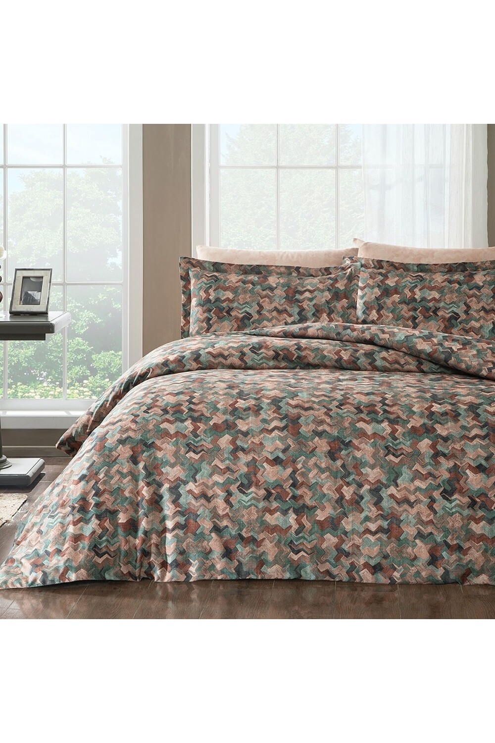 

Комплект пододеяльников Linens Sc Cameron двойной, зеленый
