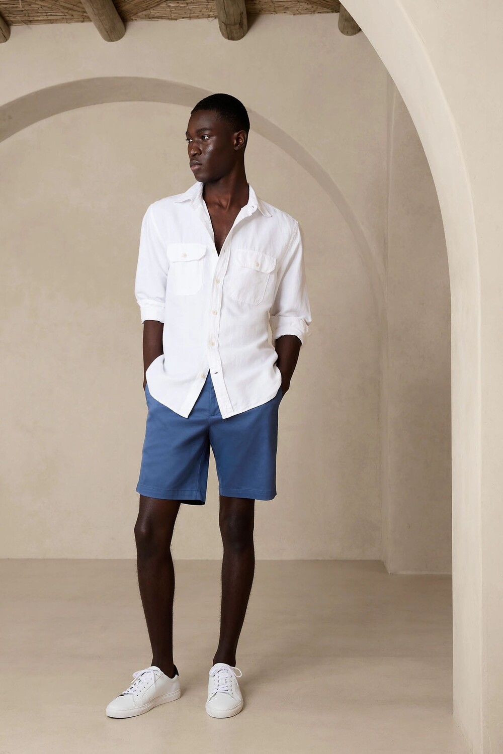 

Шорты Core Temp 9 дюймов Banana Republic, синий
