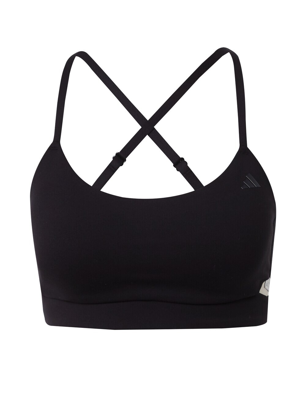 

Спортивный бюстгальтер без косточек Adidas Studio Light-Support Longline, черный