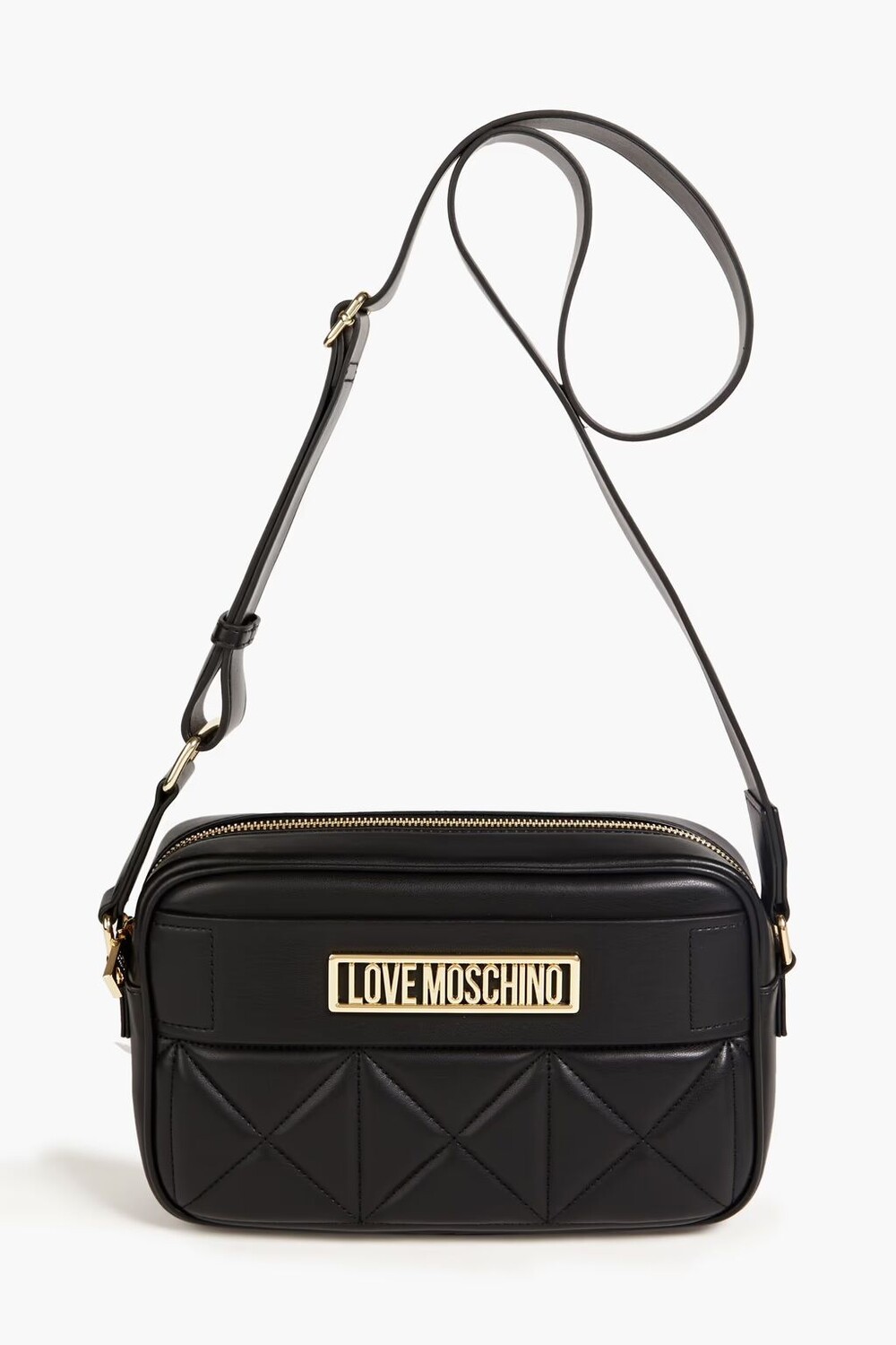 

Стеганая сумка через плечо из искусственной кожи Love Moschino, черный