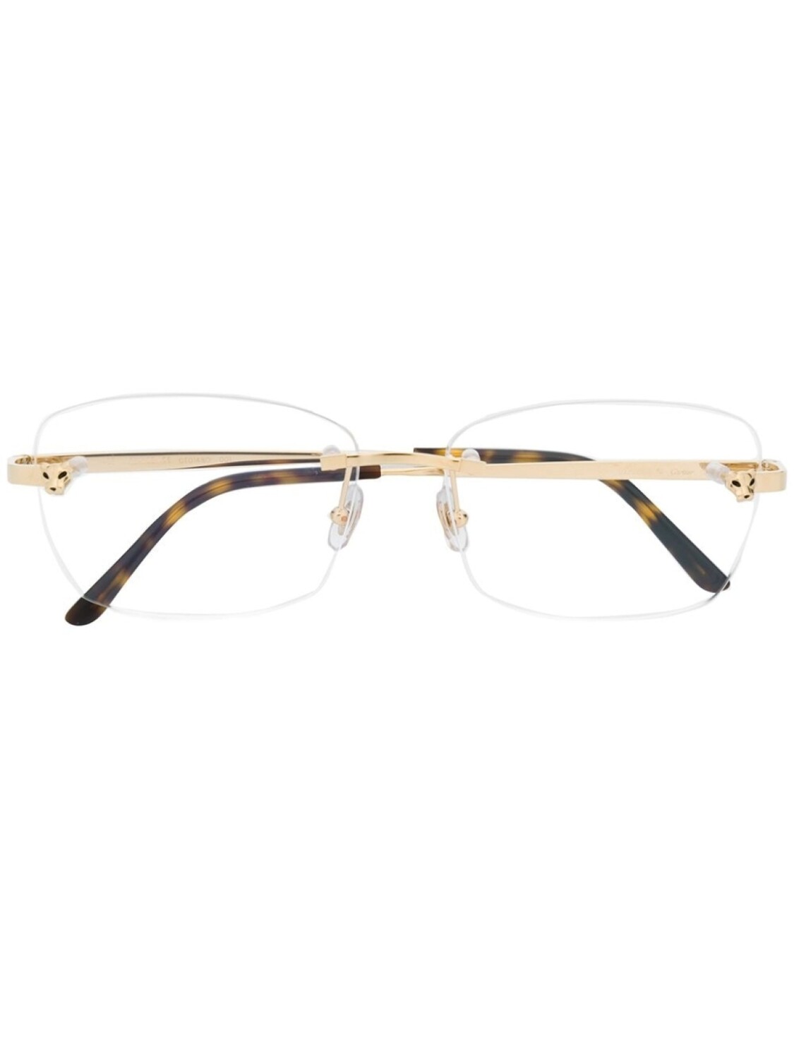 

Cartier Eyewear очки в прямоугольной оправе, золотистый