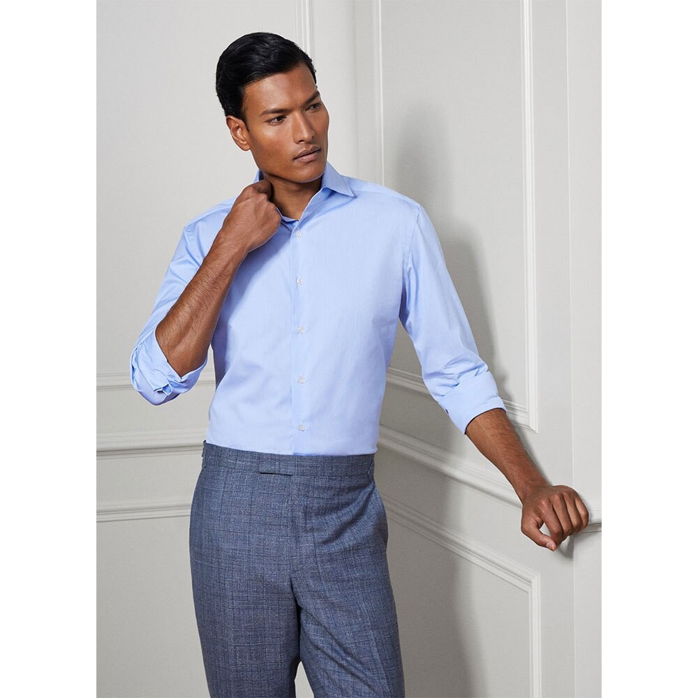 

Рубашка с длинным рукавом Hackett Sr Pin Eng Stripe, синий