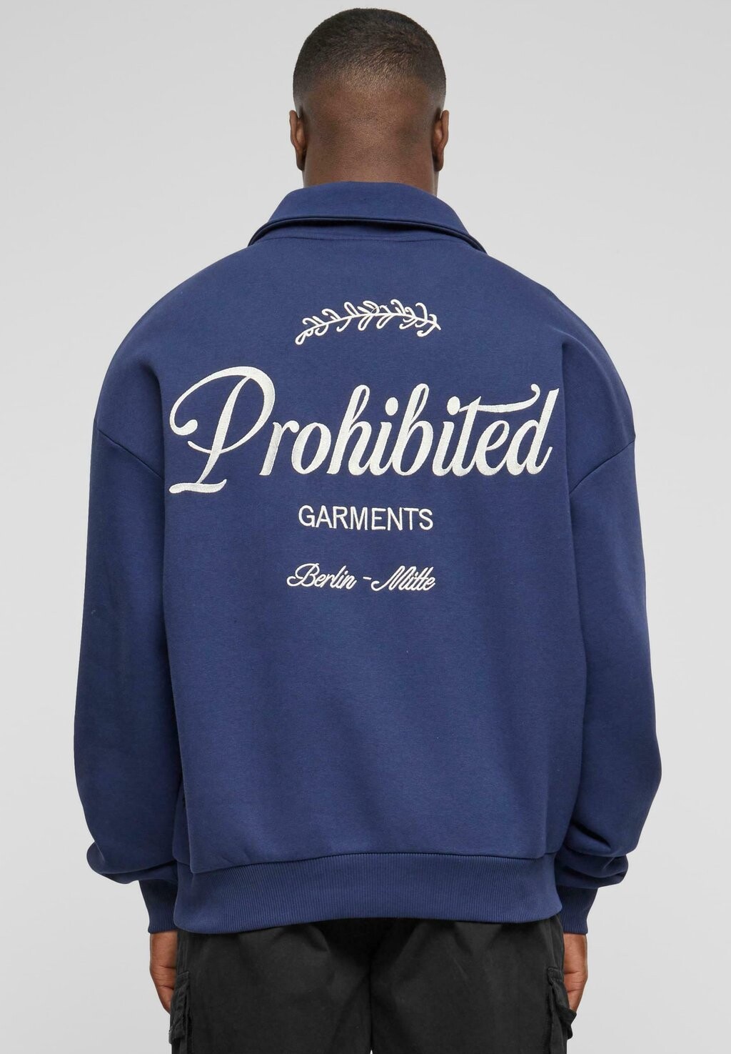 

Толстовка GARMENT HALF-ZIP PROHIBITED, цвет navy