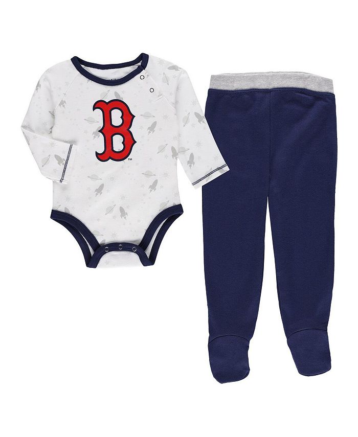 Комплект из боди Boston Red Sox Dream Team, шляпы и брюк на ножках для новорожденных Outerstuff, синий шапка boston red sox