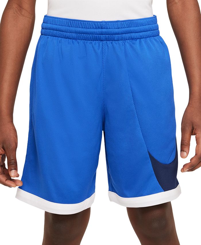 цена Баскетбольные шорты стандартного кроя с цветными блоками Big Boys Dri-FIT Nike, синий