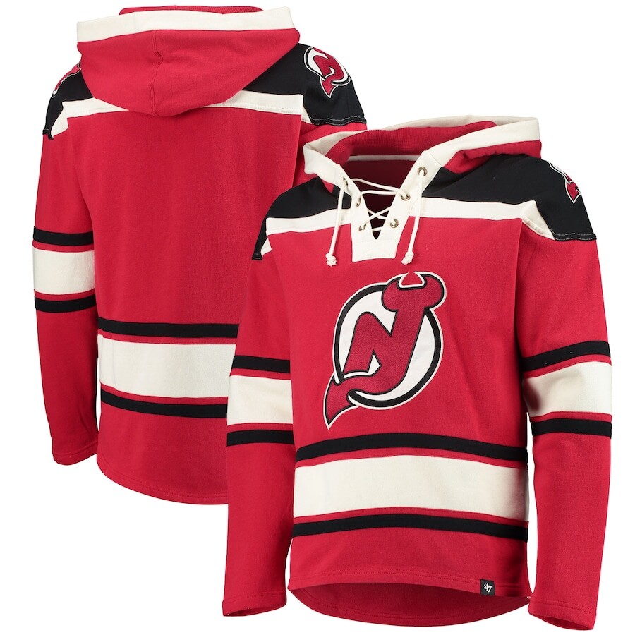 

Пуловер с капюшоном 47 New Jersey Devils, красный