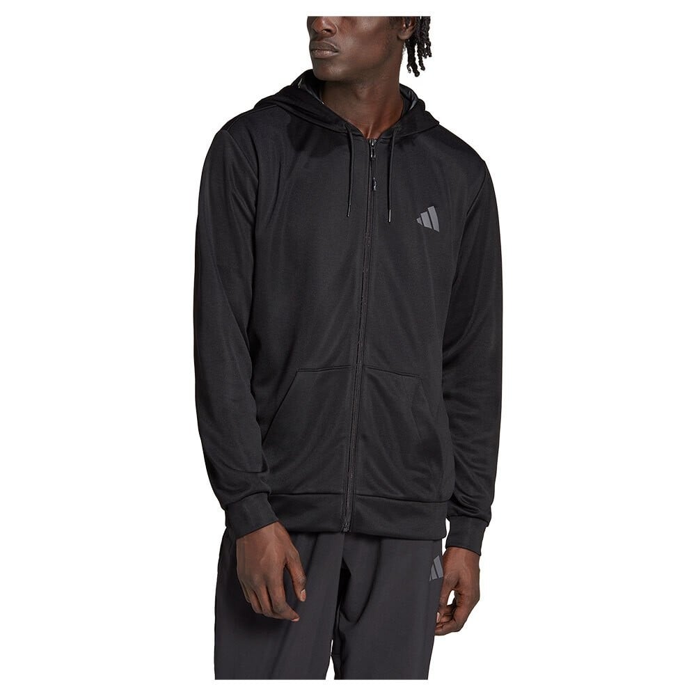 

Толстовка adidas Tr-Es+ Bl Full Zip, черный