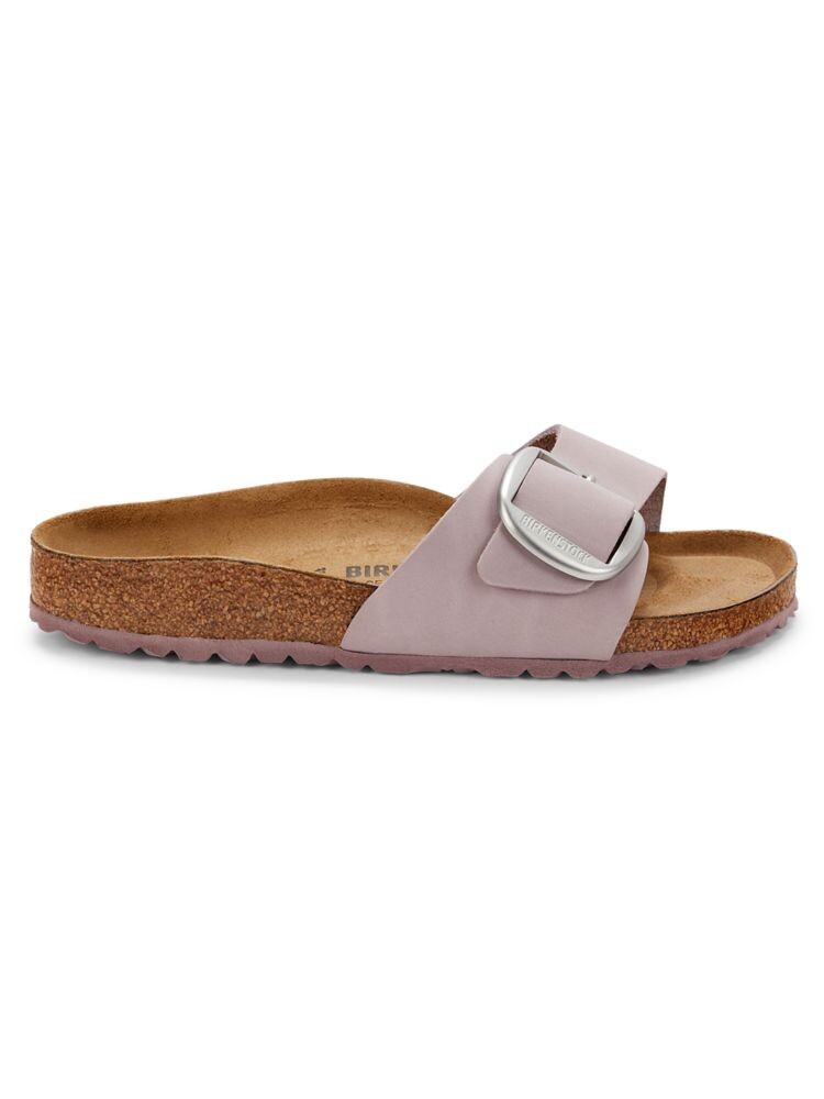 

Узкие кожаные сандалии на плоской подошве Madrid Birkenstock, розовый