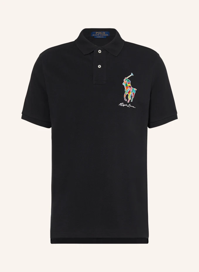 

Классическая рубашка-поло из пике Polo Ralph Lauren, черный