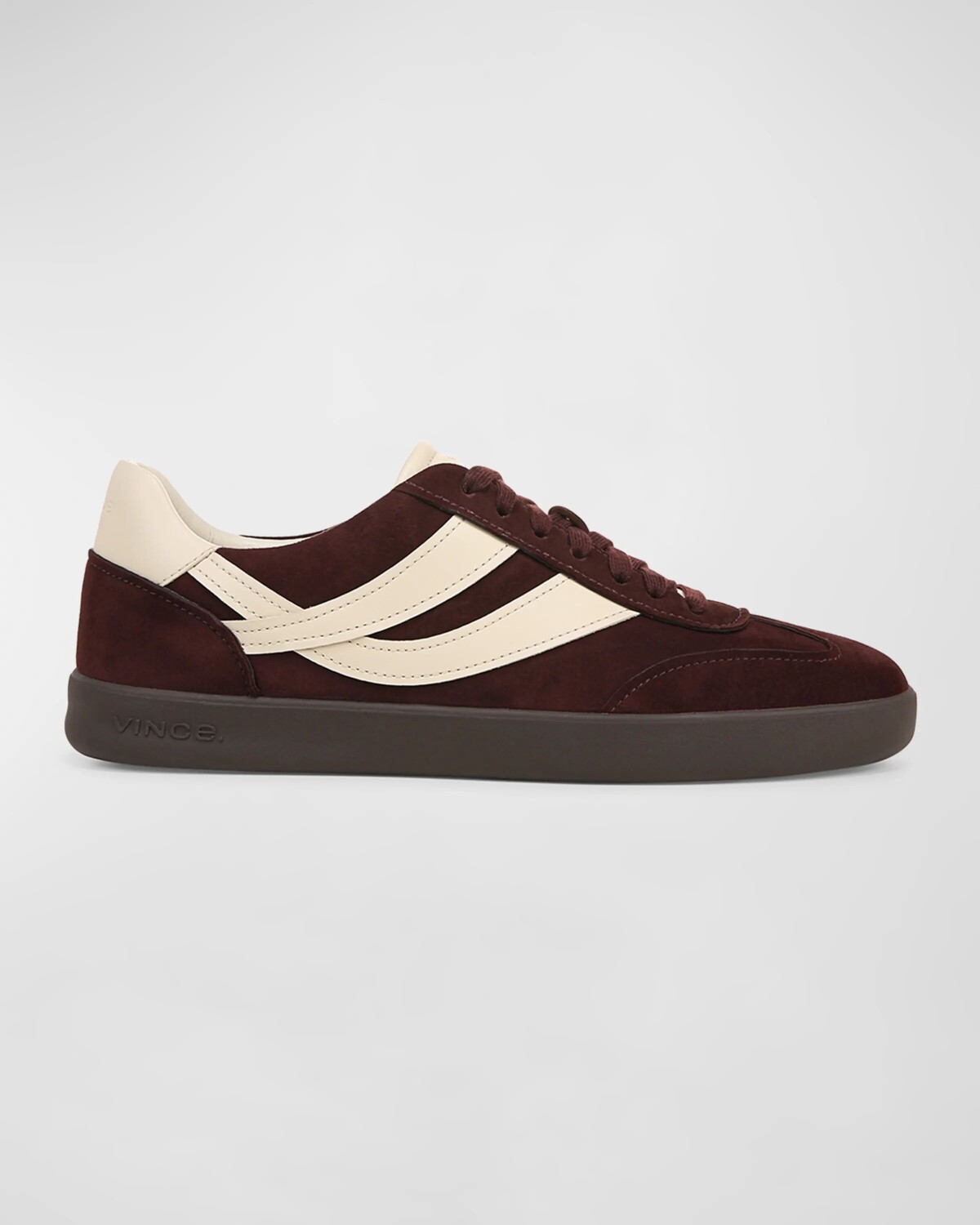 

Мужские низкие кеды Oasis из смешанной кожи Vince, цвет Bordeaux Red