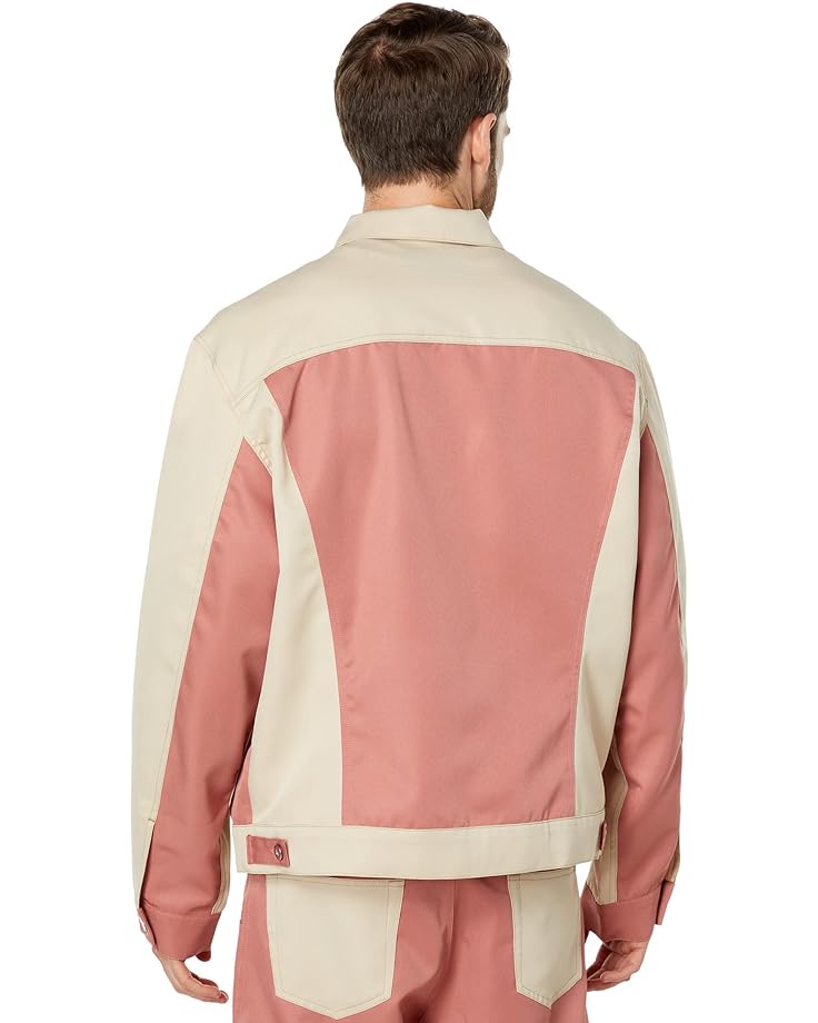 Куртка Blue Marble Paris Technical Twill Buttoned Jacket, цвет Pink/Beige fissman printed bamboo fiber plate blue beige pink 18cm