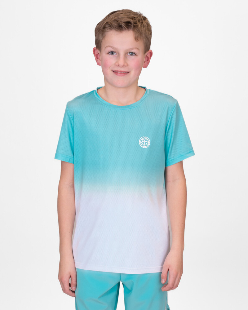 

Футболка BIDI BADU Crew Junior Tee black, цвет Aqua/Weiß