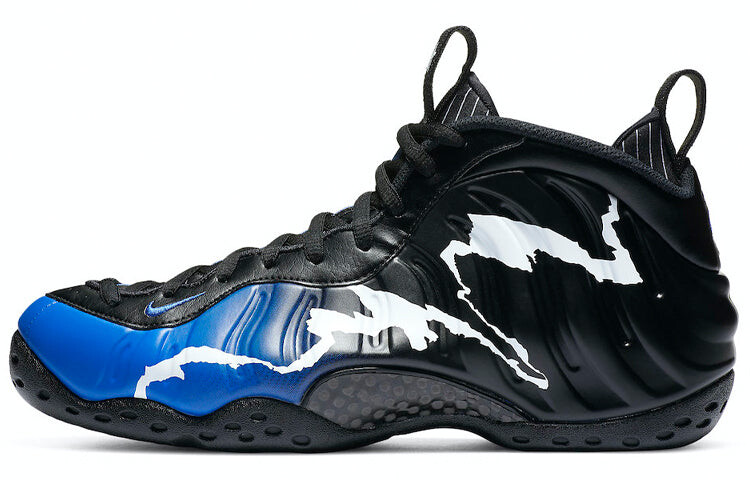 

Кроссовки мужские Nike Air Foamposite One Unisex Vintage баскетбольные, черный / голубой