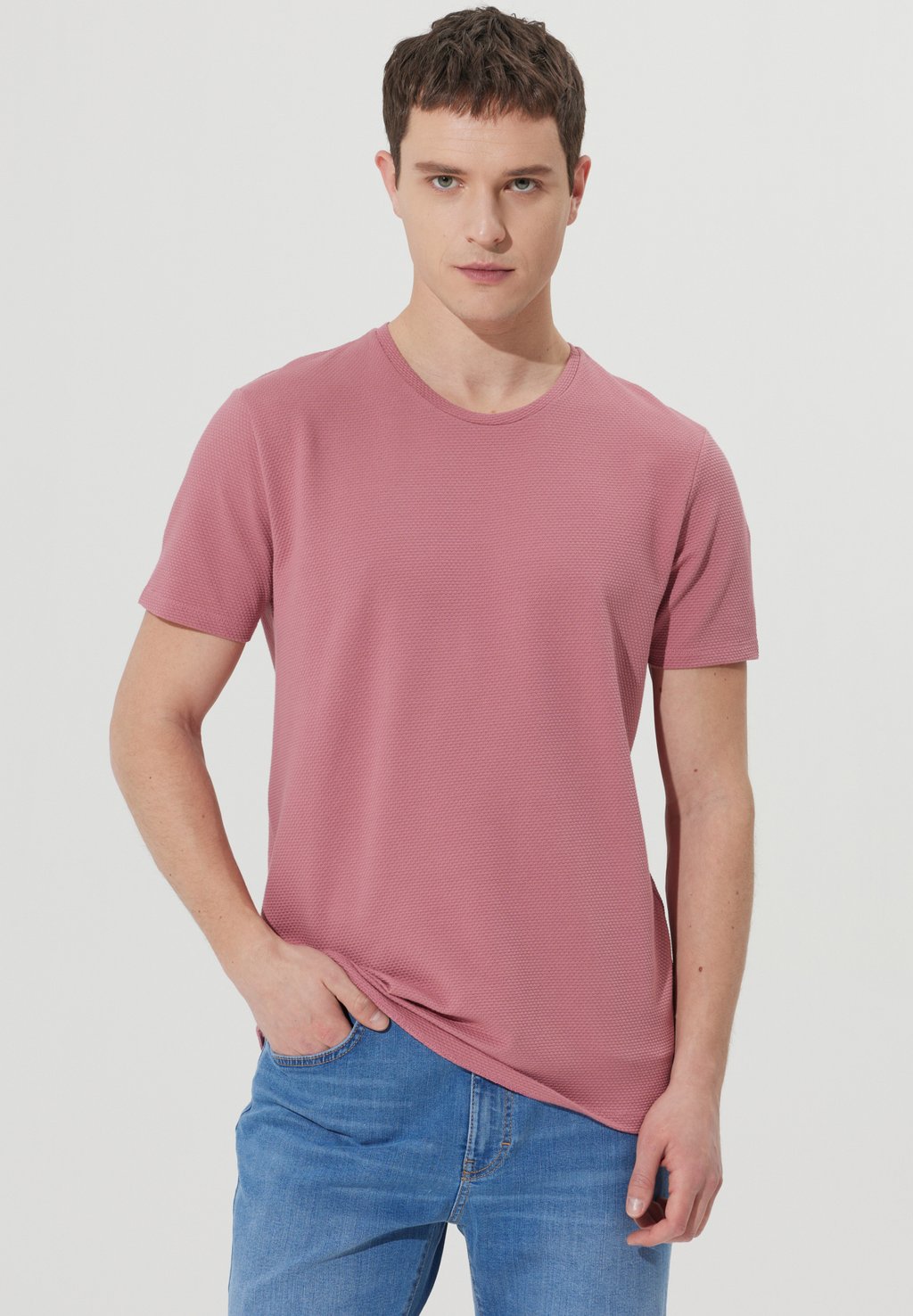 Базовая футболка AC&CO / ALTINYILDIZ CLASSICS, розовое золото