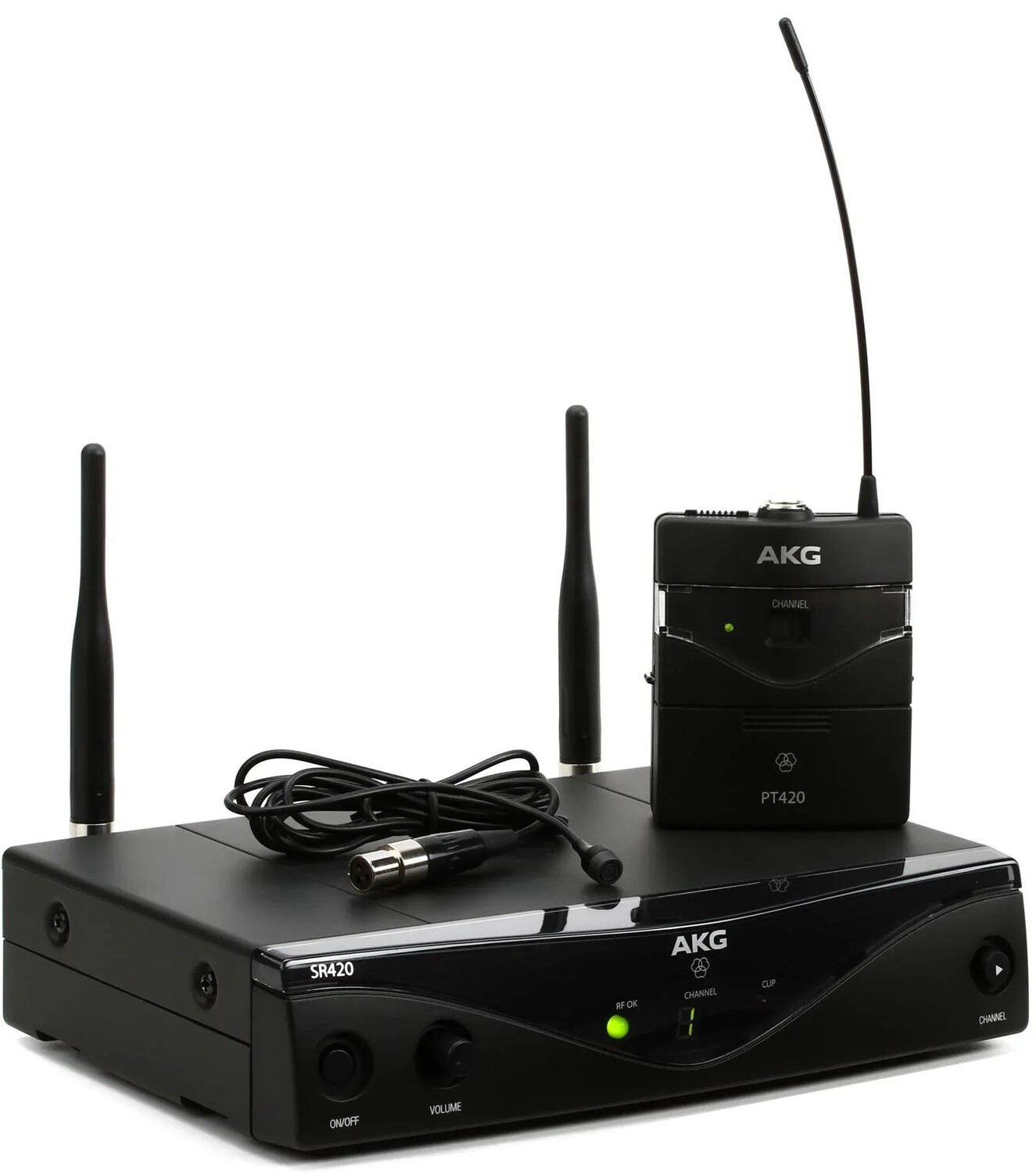 

AKG WMS420 Комплект для презентаторов Беспроводная петличная микрофонная система — диапазон A
