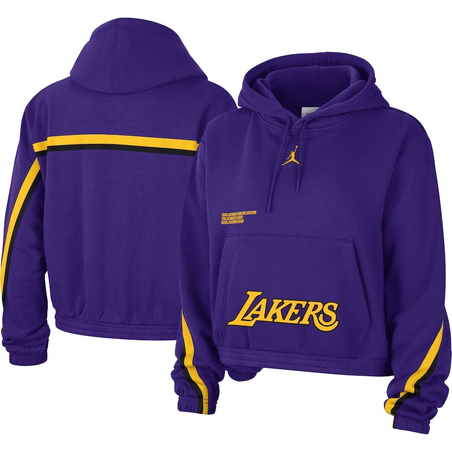 

Пуловер с капюшоном Jordan Brand Los Angeles Lakers, фиолетовый