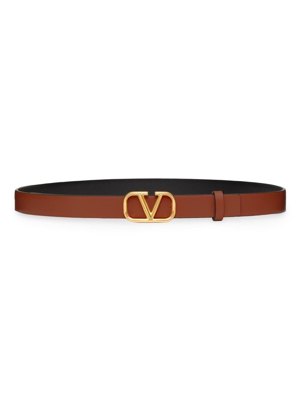 

Двусторонний ремень Vlogo Signature из глянцевой телячьей кожи Valentino Garavani, черный