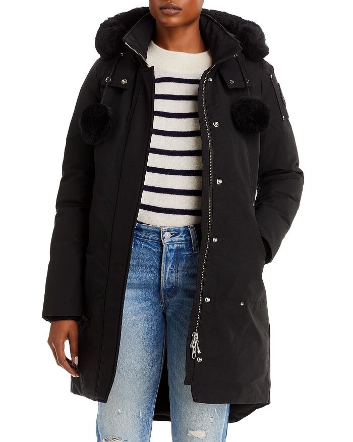 

Пуховик Stirling Shearling Trim с капюшоном Moose Knuckles, Черный