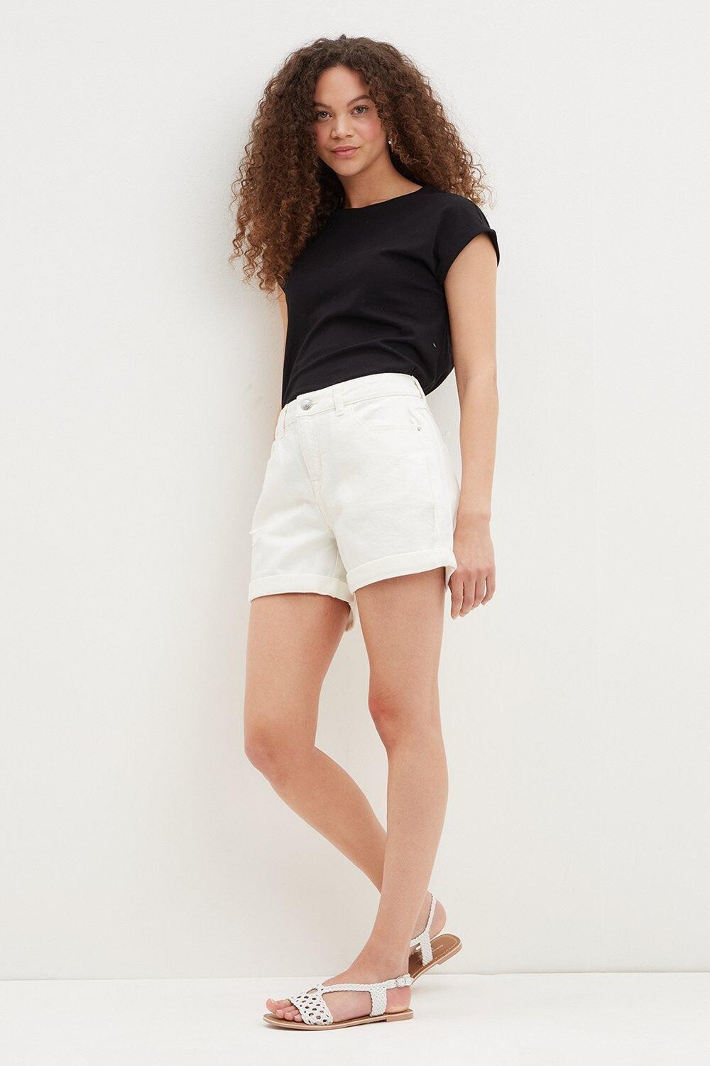 

Миниатюрные джинсовые шорты Dorothy Perkins, белый