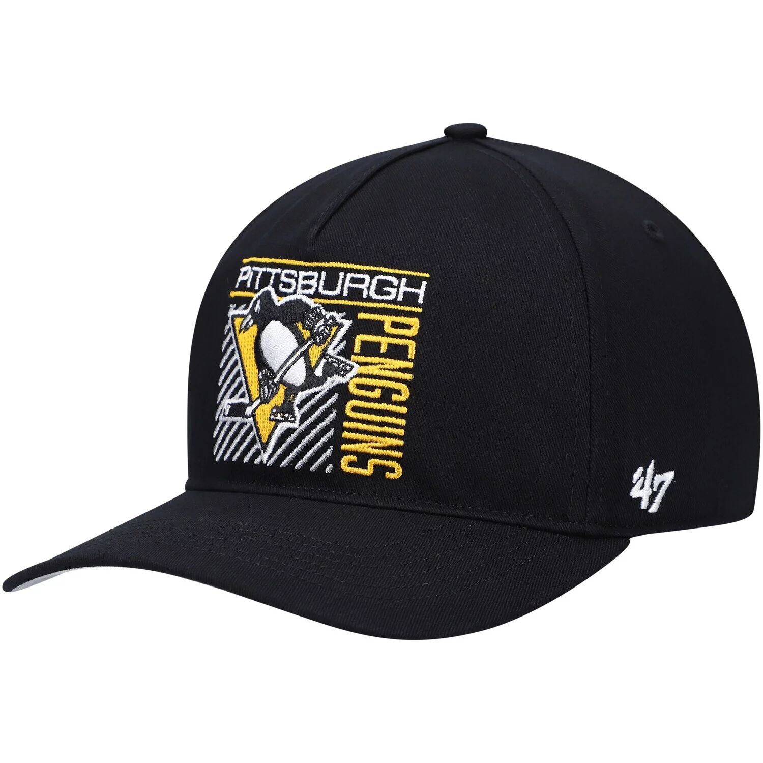 

Мужская черная кепка '47 Pittsburgh Penguins Reflex Hitch Snapback