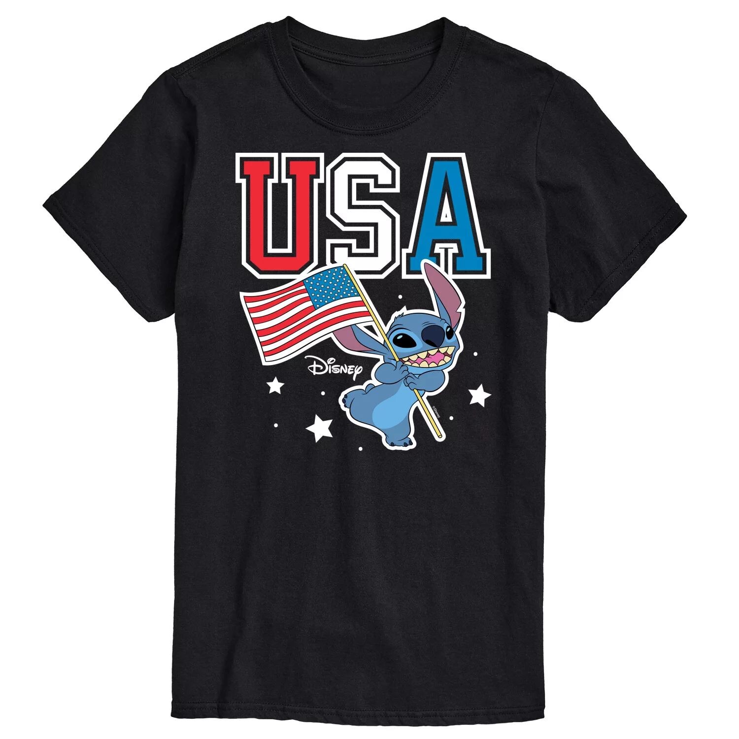 

Футболка Disney's Lilo & Stitch Big & Tall USA Stitch с рисунком Licensed Character