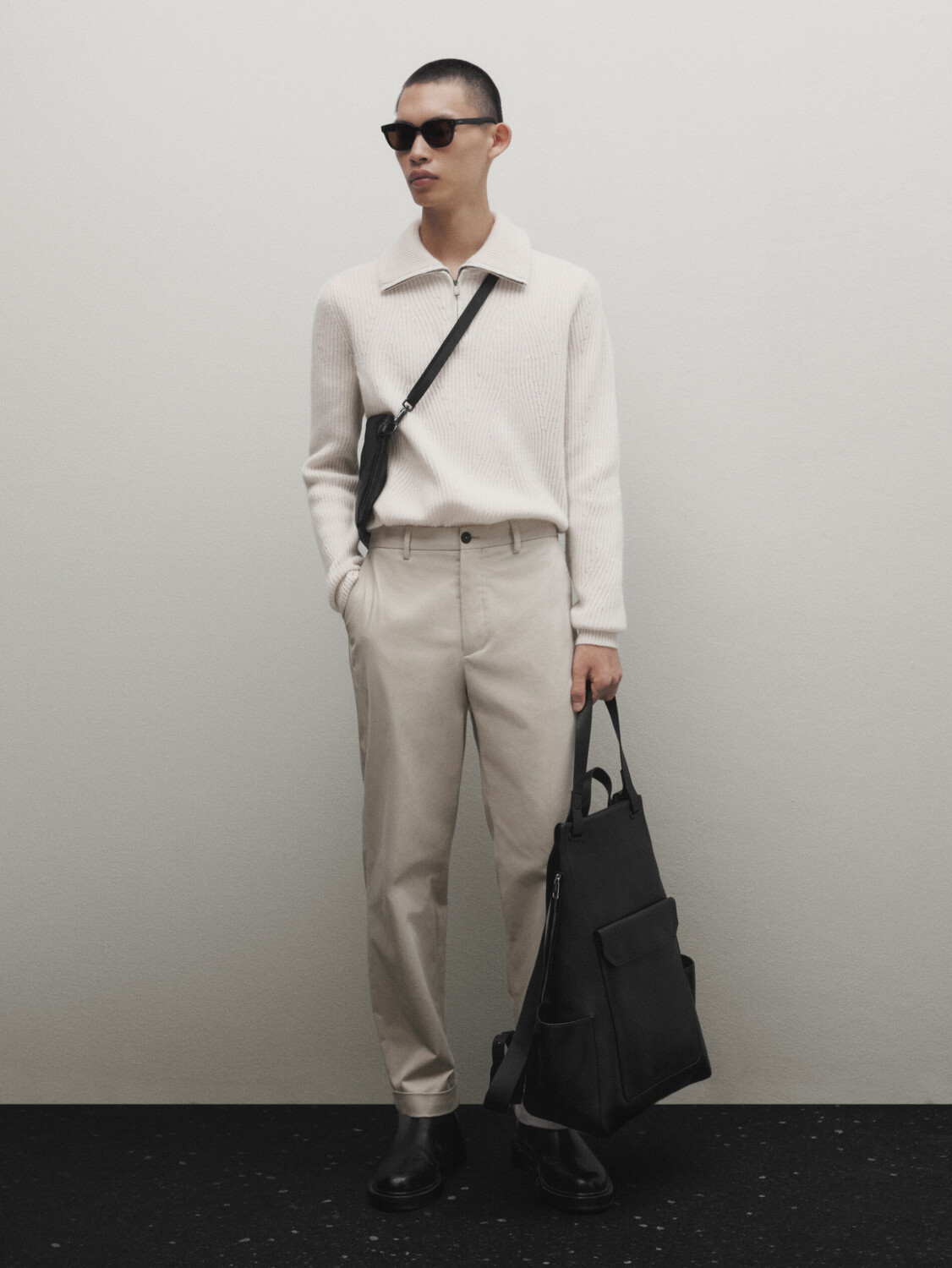 

Чинос из хлопка Massimo Dutti, холодный