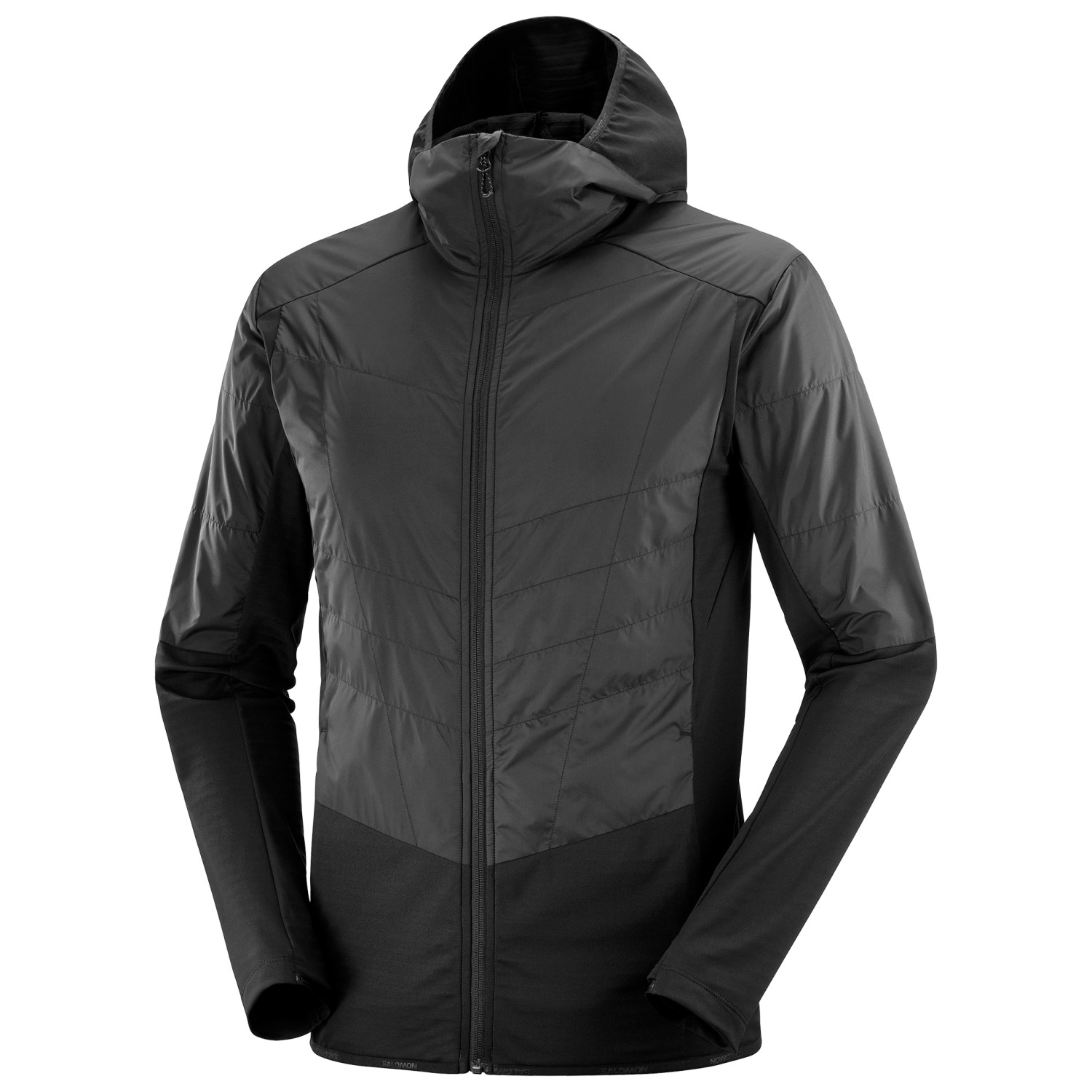 Куртка из софтшелла Salomon Outline All Season Hybrid Mid, цвет Deep Black