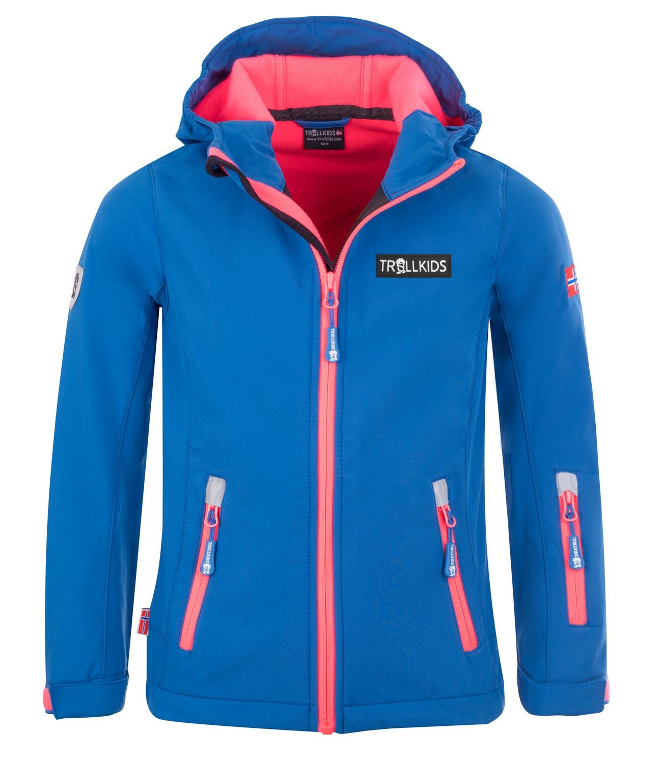 

Куртка софтшелл Trollkids Softshell Jacke Oslofjord, цвет Mitternachtsblau/Coral