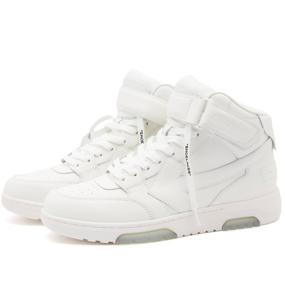 

Off-White Кожаные кроссовки Out Of Office средней длины, белый