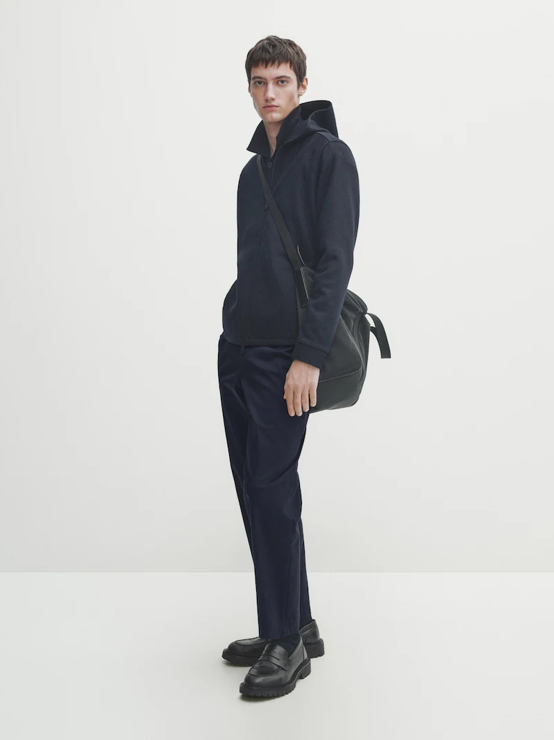 

Толстовка на молнии Massimo Dutti, синий