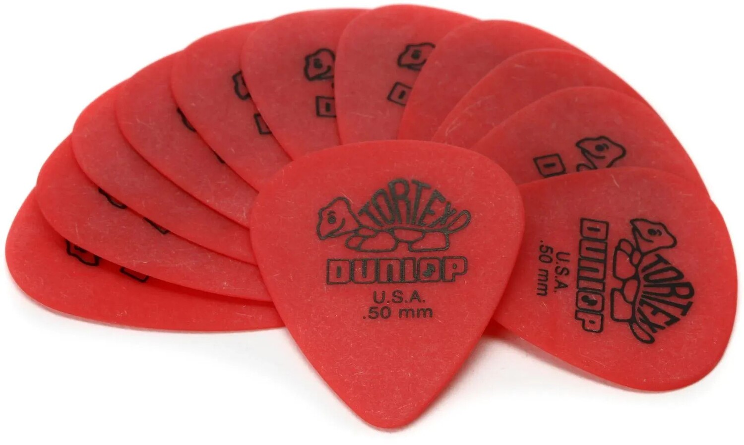

Стандартные медиаторы Dunlop Tortex — красные, 0,50 мм (12 шт.)